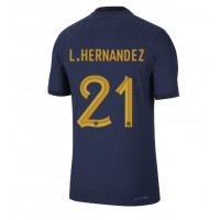 Dres Francuska Lucas Hernandez #21 Domaci SP 2022 Kratak Rukav